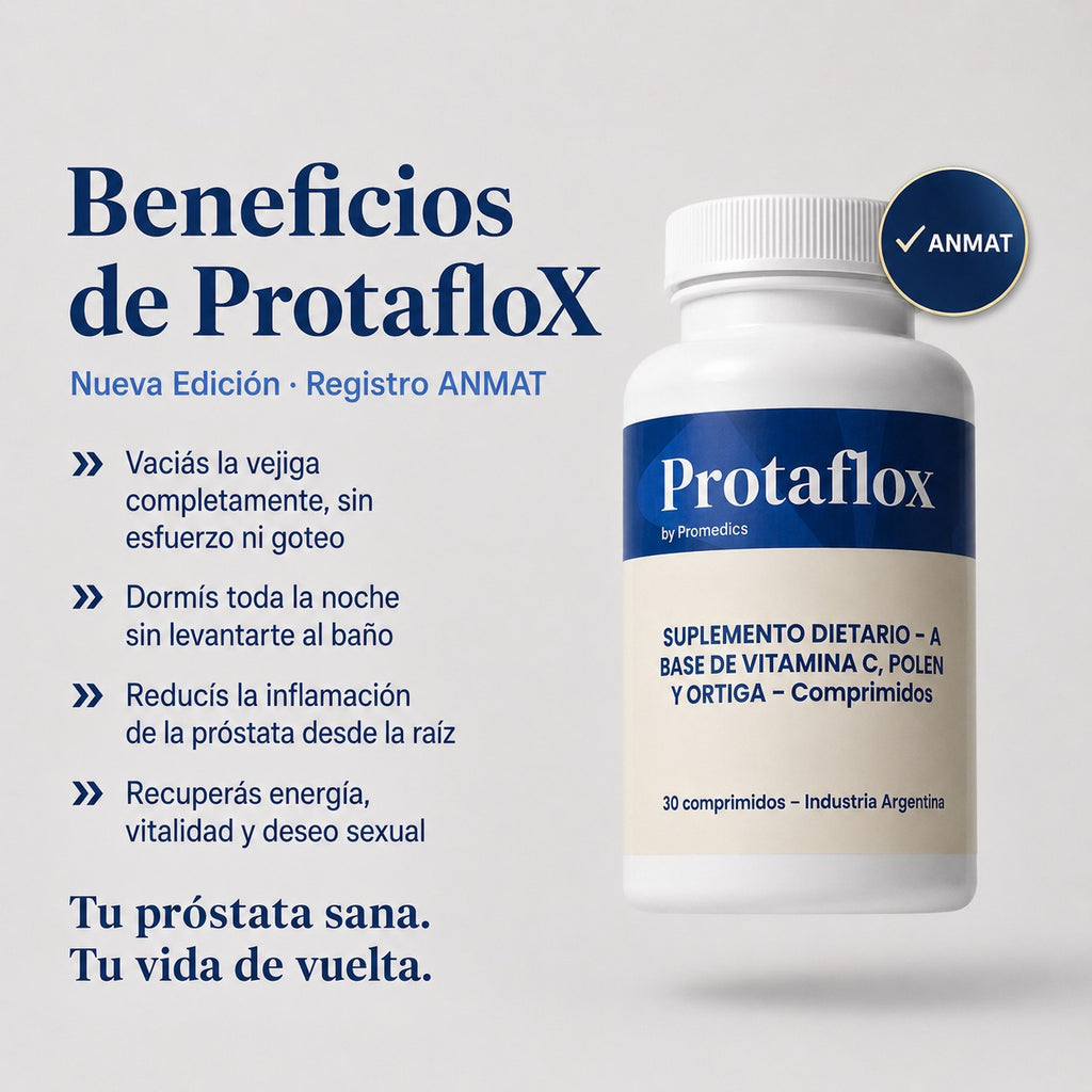 ¡NUEVA EDICION! PROTAFLOX™ Fórmula Natural para la Próstata