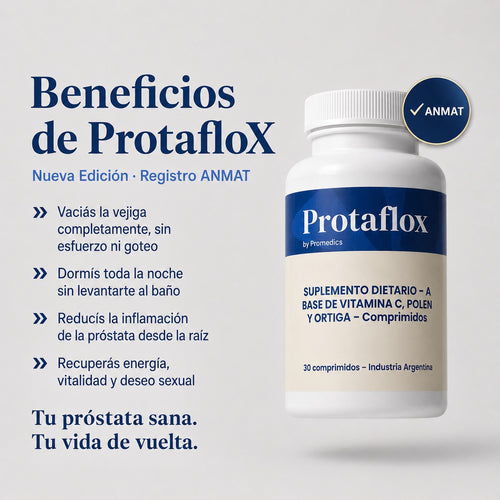 ¡NUEVA EDICION! PROTAFLOX™ Fórmula Natural para la Próstata