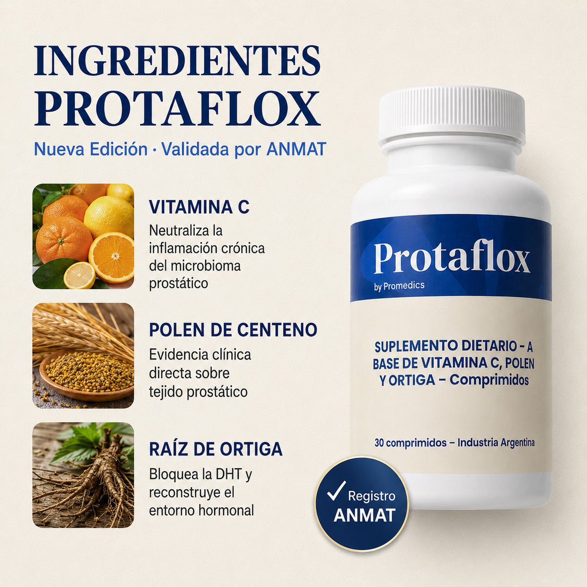 ¡NUEVA EDICION! PROTAFLOX™ Fórmula Natural para la Próstata
